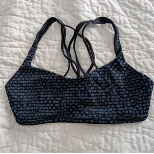 lululemon Free To Be Zen Bra in desert teal/almond lake print